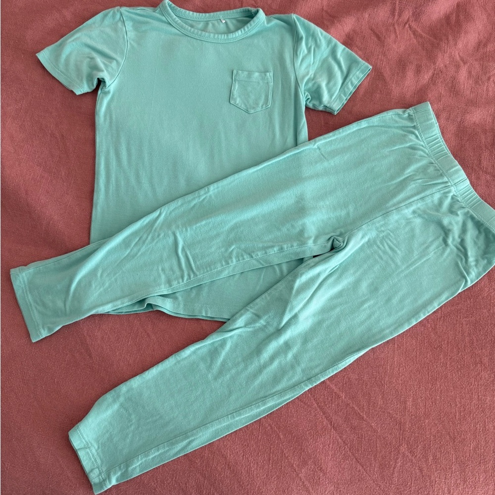 Posh Peanut Pajama Set in Teal